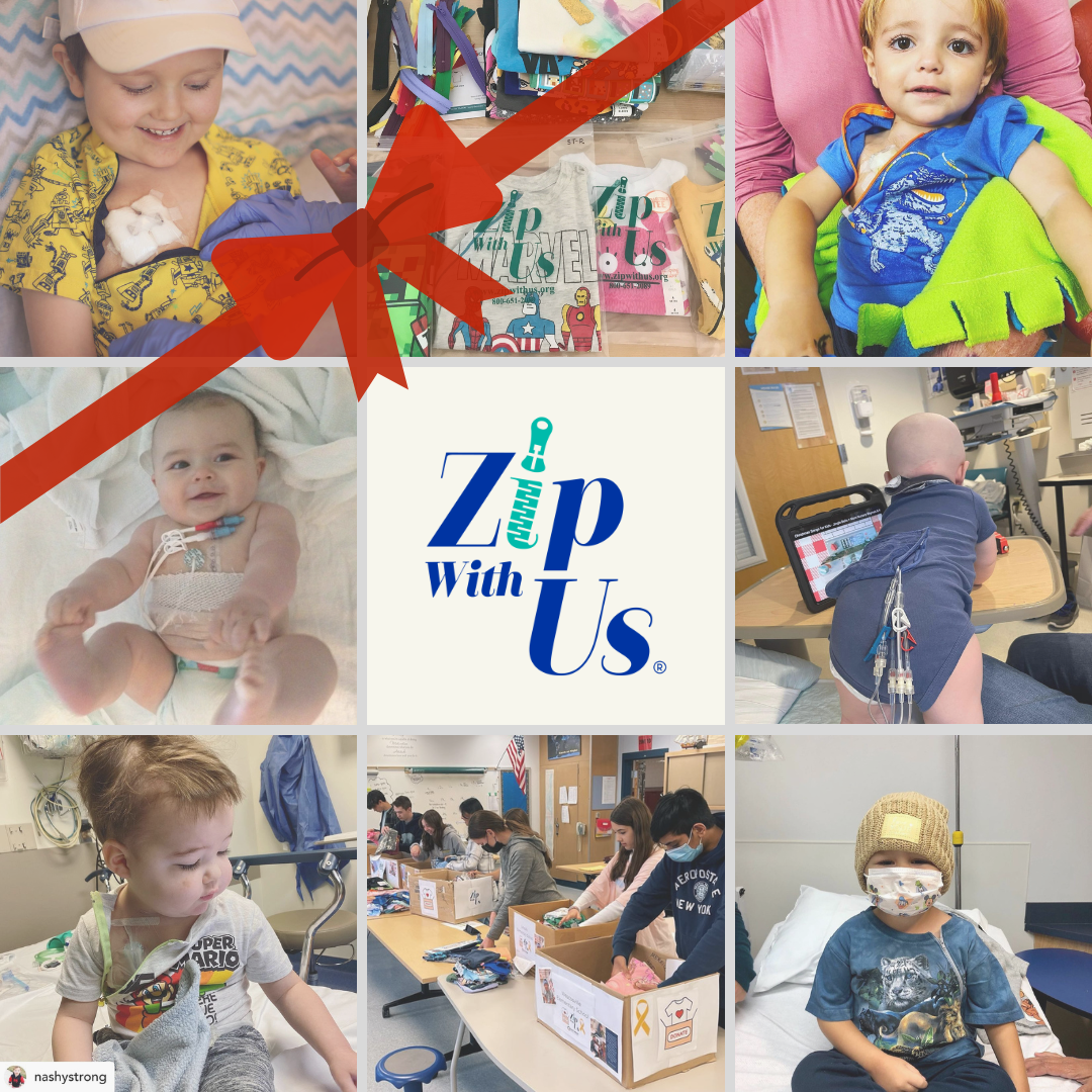 Give the Gift of a Donation of ZipShirts™ or Drew's Cruisers™ to a U.S. Children's Hospital