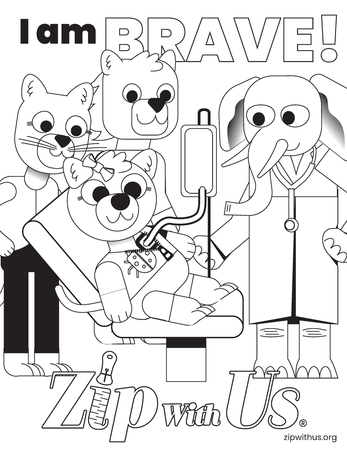 Zip With Us® Coloring pages